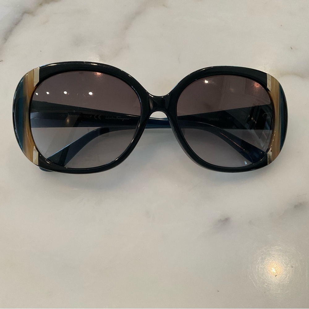 Salvatore Ferragamo Black Sunglasses